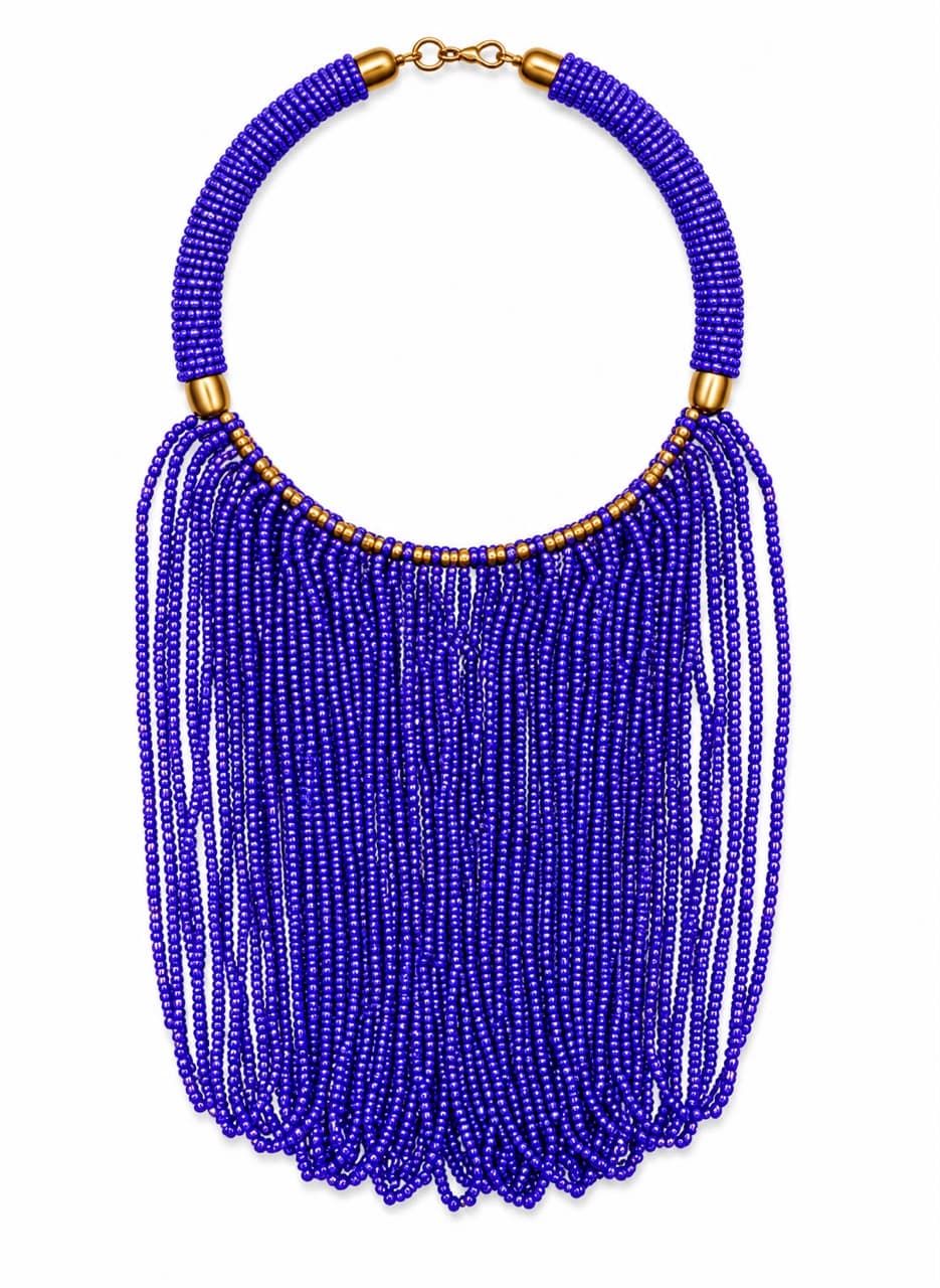 Collier Massaï en Perles (Majestueux)